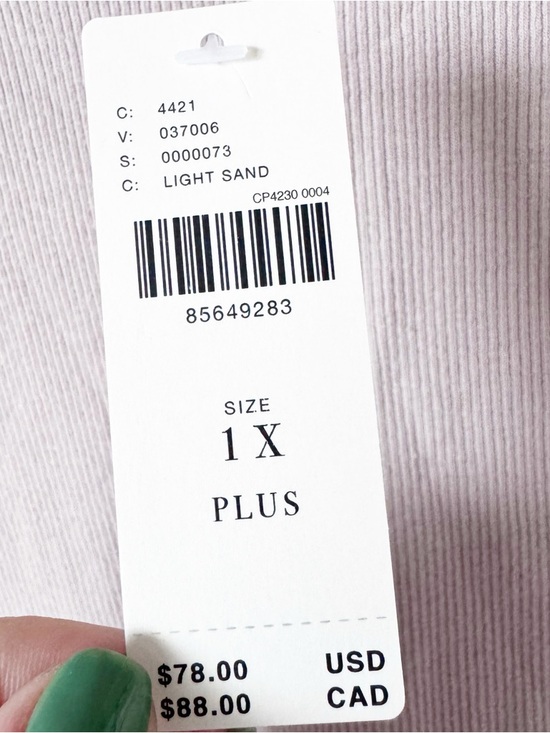 Anthropologie Maeve Beige Long-Sleeve Ribbed Faux Leather Insert Crew Pullover - Picture 9 of 13